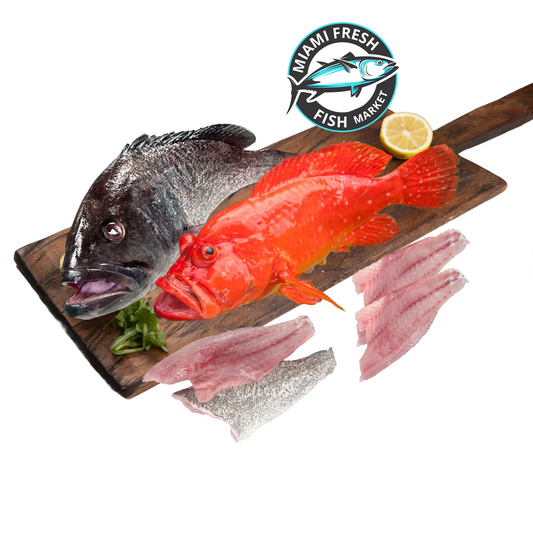 Red/Black Grouper Fresh Fish | Whole - Fillet Per Pound