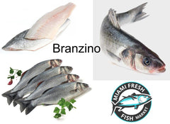 Branzino Mediterranean Fresh Fish Whole Per Pound | Fillet Avalibale