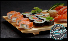Spicy Salmon Sushi Roll Serving size 8 Pcs