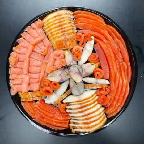 Smoked White Fish with Mix Tuna Salad | 16" Platter