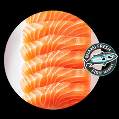 Sashimi Salmon Platter Serving Size 6 Pcs