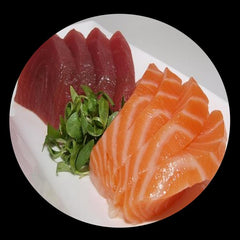 Sashimi Salmon Tuna Platter Serving Size 10 Pcs